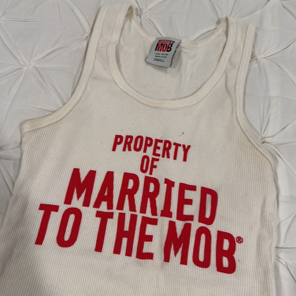 Mob Small White Tank Married To The Mob Original
